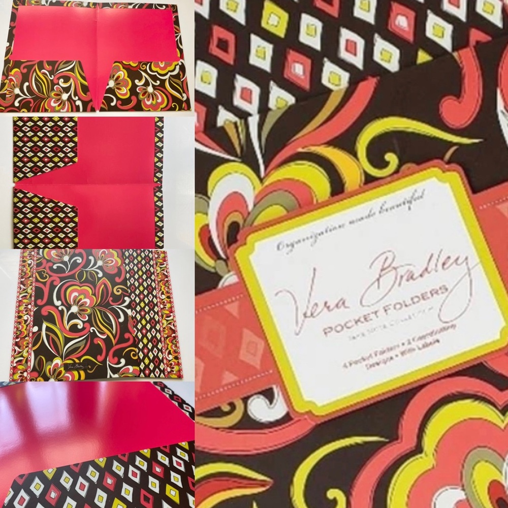 Vintage Vera Bradley Pocket Folders Set of 2